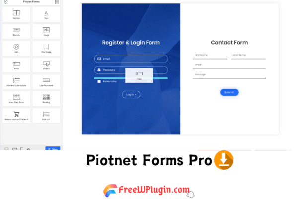 Piotnet Forms Pro v2.1.21完美破解Wordpress定制表单生成器插件免费下载