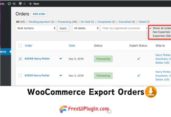 WooCommerce Export Orders v5.5.1完美破解Woo客户/订单/优惠券导出插件免费下载